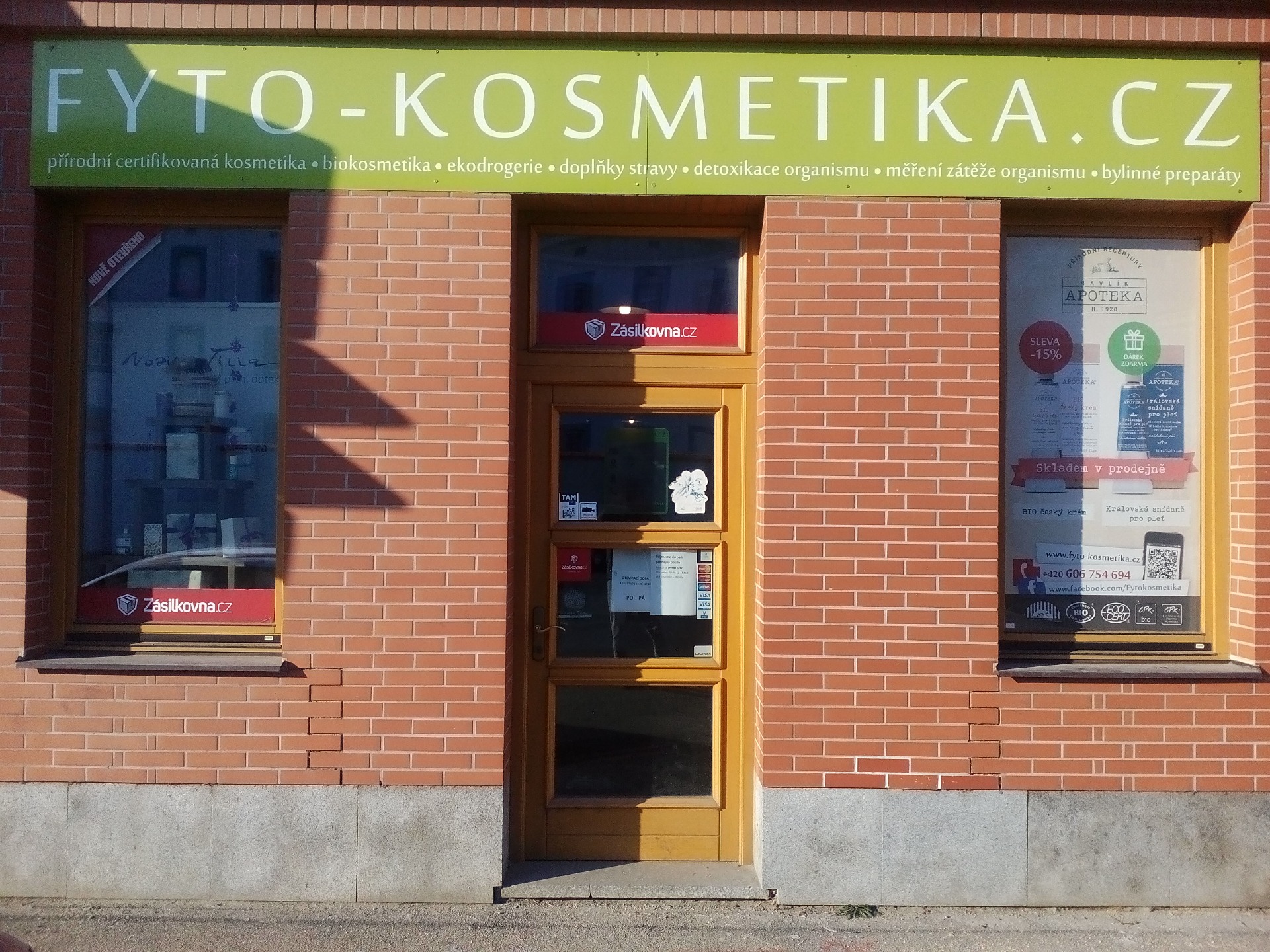 prodejna www.fyto-kosmetika.cz na adrese Novohradská České Budějovice, v roce 2019